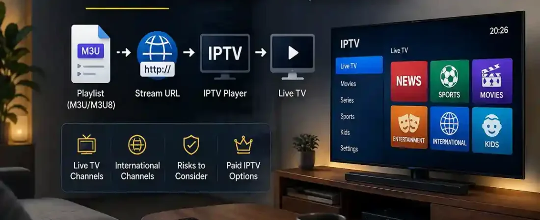 Public IPTV Playlist : How It Works, Risks & Paid IPTV Options in 2026